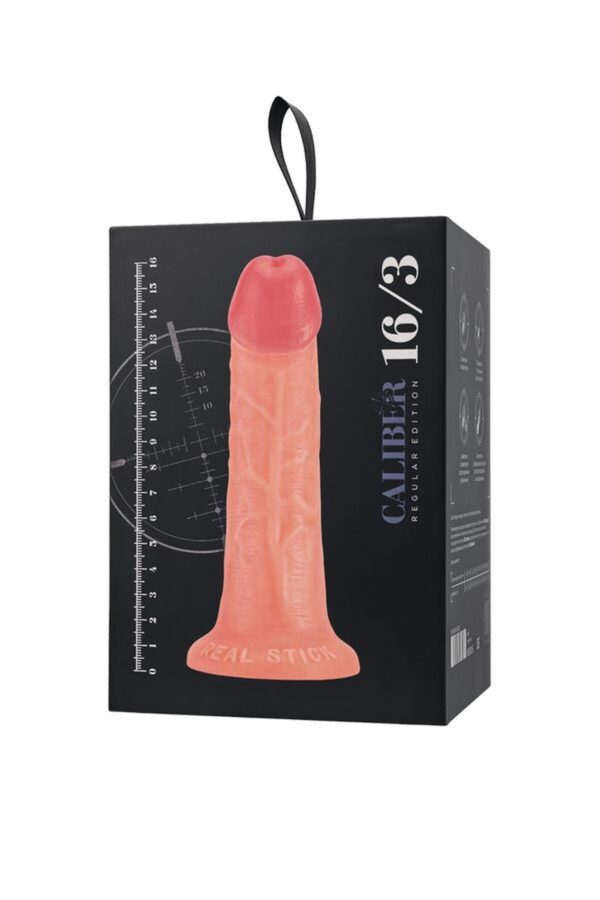 Realistic dildo Caliber 16/3 , PVC, flesh,  length 16cm, diameter 3cm - obrazek 11