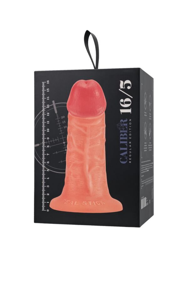 Realistic dildo Caliber 16/5 , PVC, flesh,  length 16cm, diameter 5cm - obrazek 11