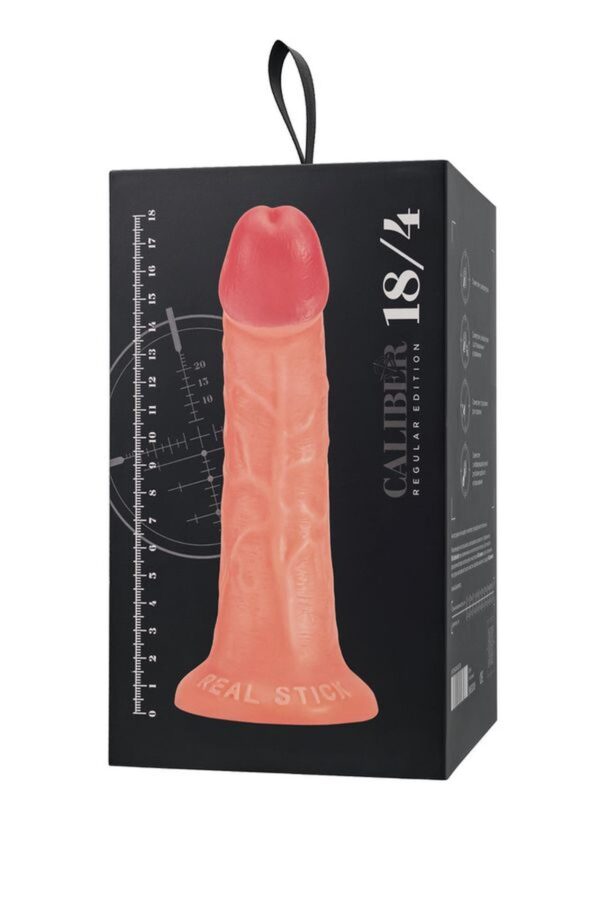 Realistic dildo Caliber 18/4 , PVC, flesh,  length 18cm, diameter 4cm - obrazek 11