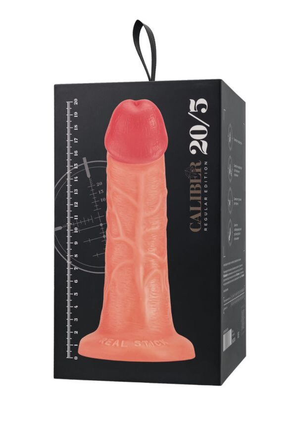 Realistic dildo Caliber 20/5 , PVC, flesh,  length 20cm, diameter 5cm - obrazek 11