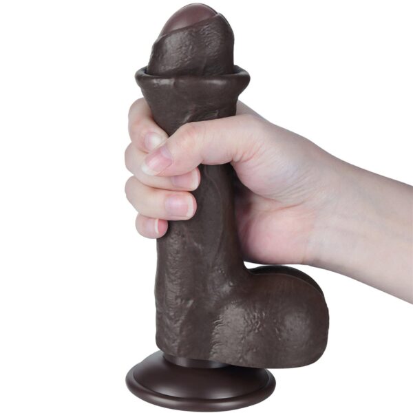 7 Sliding Skin Dual Layer Dong Black - obrazek 11