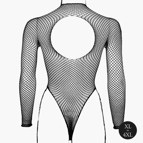 Body with fishnet structure and turtle neck. - obrazek 11