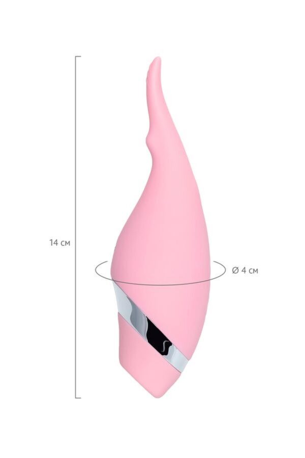Multifunctional erogenous zone stimulator Flovetta by Toyfa DAHLIA, silicone, pink, 14 cm - obrazek 11
