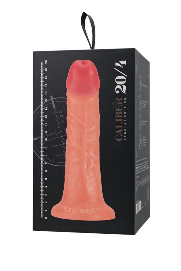 Realistic dildo Caliber 20/4 , PVC, flesh,  length 20cm, diameter 4cm - obrazek 12