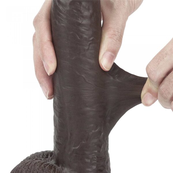 9 Sliding Skin Dual Layer Dong   Black - obrazek 12