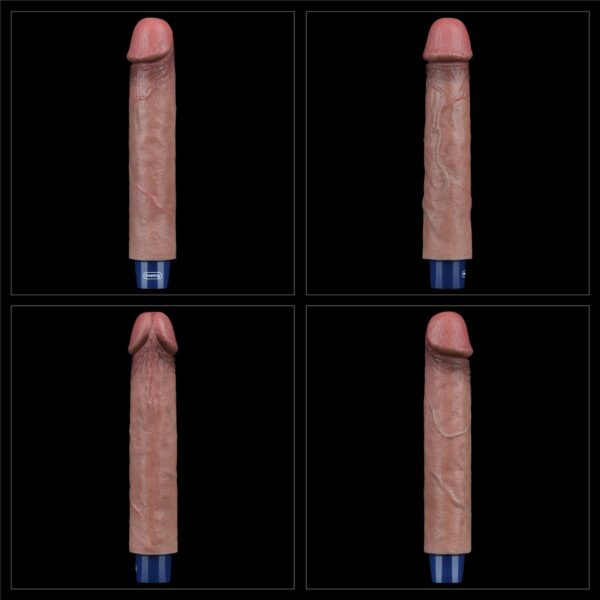 9 REAL SOFTEE Rechargeable Silicone Vibrating Dildo - obrazek 12