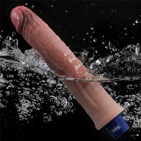 9.5 REAL SOFTEE Rechargeable Silicone Vibrating Dildo - obrazek 12