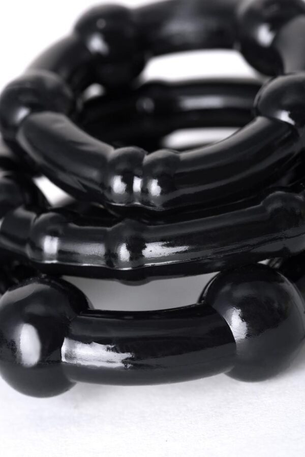 A TOYS, Penis Pump, PVC, Black, 23.5 cm 3 cock rings included - obrazek 12