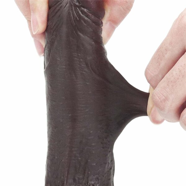 7 Sliding Skin Dual Layer Dong   Black - obrazek 13