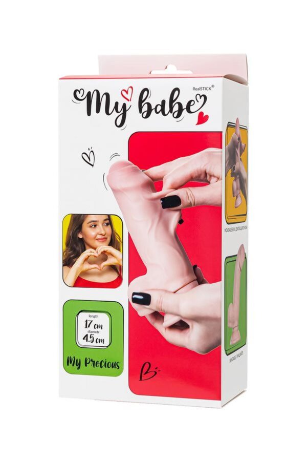 Dildo My babe by RealStick My Precious, flesh,TPE, 17cm - obrazek 13