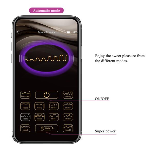 FRANZ, 10 vibration functions Mobile APP remote control - obrazek 15