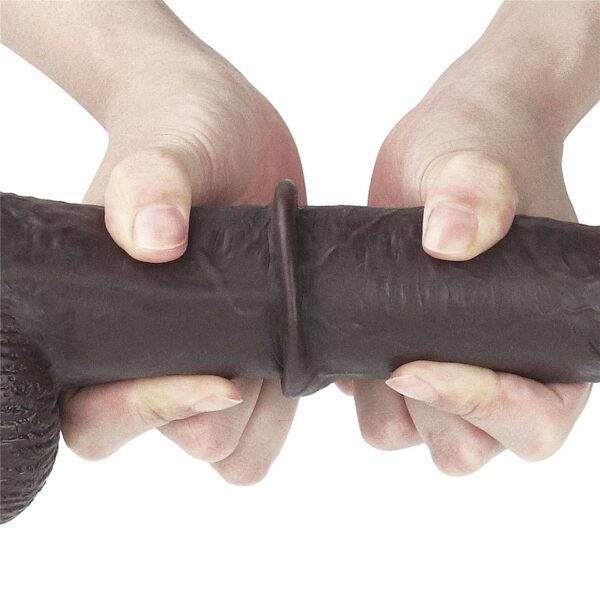 9 Sliding Skin Dual Layer Dong   Black - obrazek 15