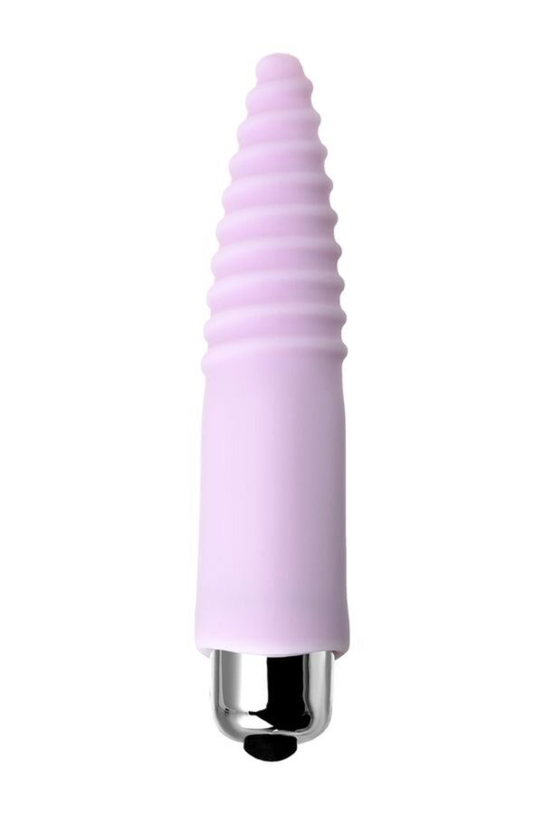JOS NOVA, Finger vibrator for anal stimulation, silicone, powder pink, 9 cm - obrazek 2