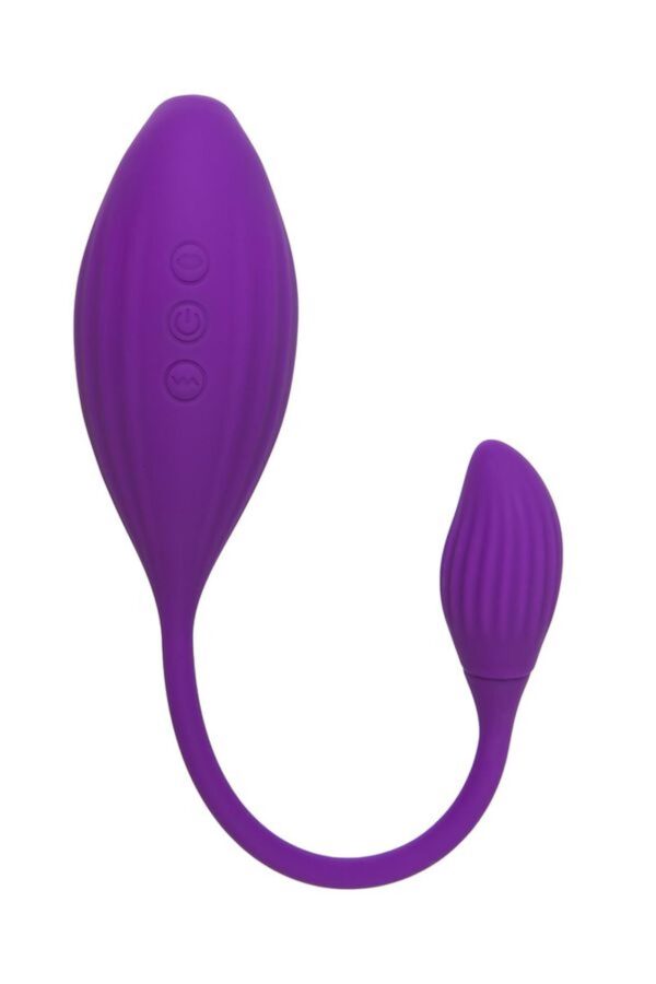JOS Vacuum clitoris stimulator Ginny, silicone, purple, 31 cm - obrazek 2