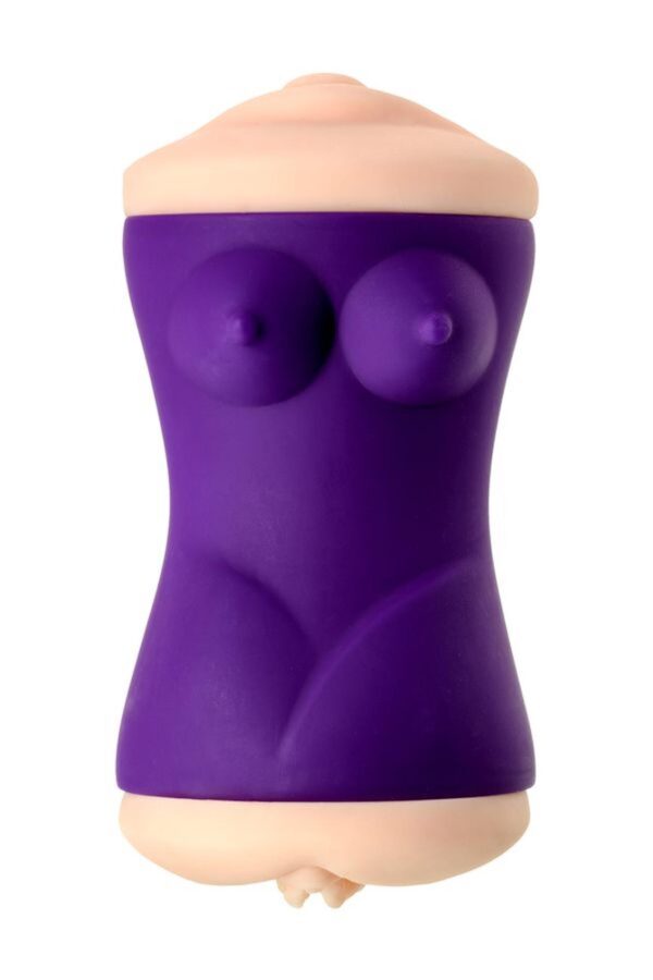 JOS YARA, Masturbator double sided, TPR, fleshy, 17.5 cm - obrazek 2