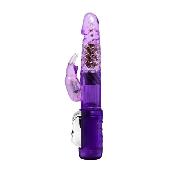 Multi speed Vibration and Rotation whit pearls, Purple - obrazek 2