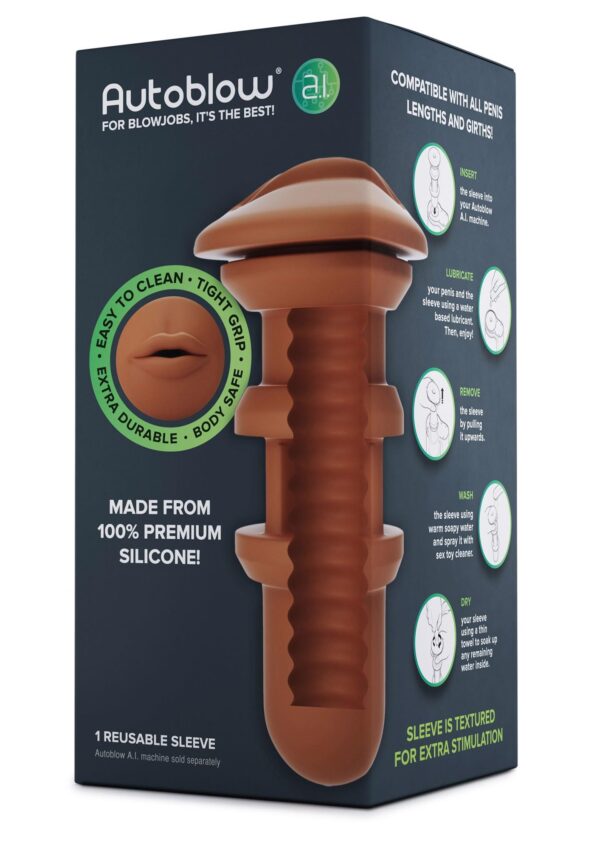 Autoblow A.I. Mouth Sleeve Brown skin tone - obrazek 2