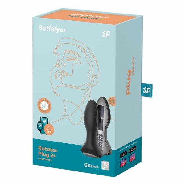 Plug Vibrator Rotation Plug 2 Connect App (Black) - obrazek 2