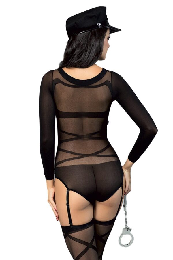 POLICE OUTFIT 5 PCS BLACK TU (Size: TU) - obrazek 2