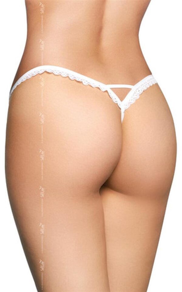G String 2500   white S/M - obrazek 2