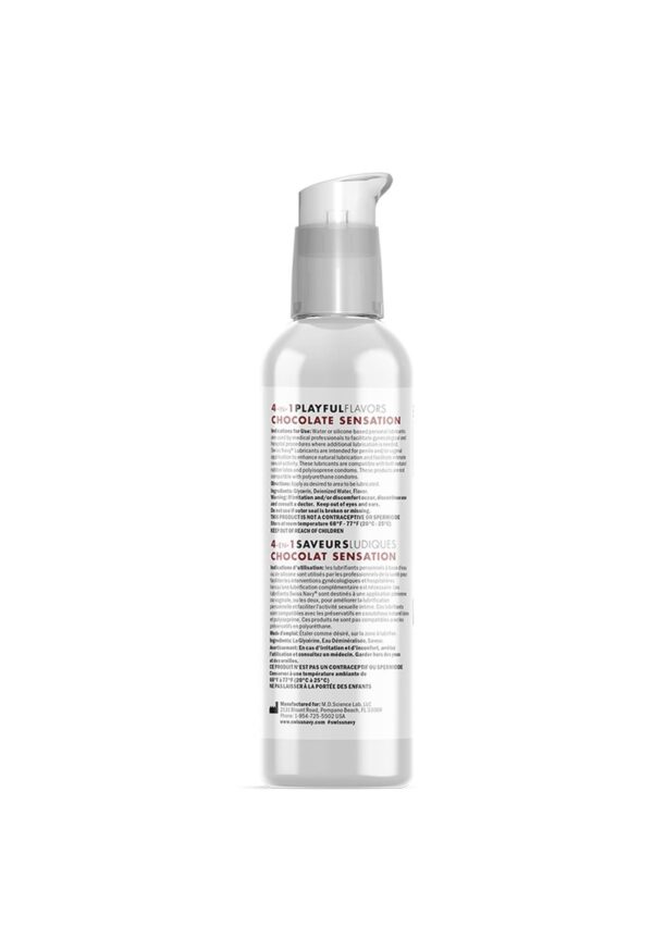 4 In 1 Lubricant with Chocolate Sensation Flavor   4 fl oz / 118 ml - obrazek 2