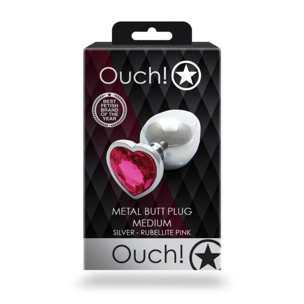 Heart Gem Butt Plug   Medium - obrazek 2