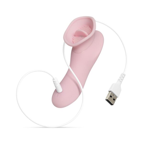 Clitoral Stimulator With Thong   Pink - obrazek 2
