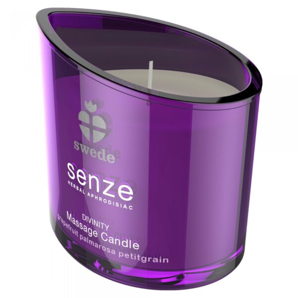 Swede   Senze Divinity Massage Candle Grapefruit Palmarosa Petitgrain - obrazek 2
