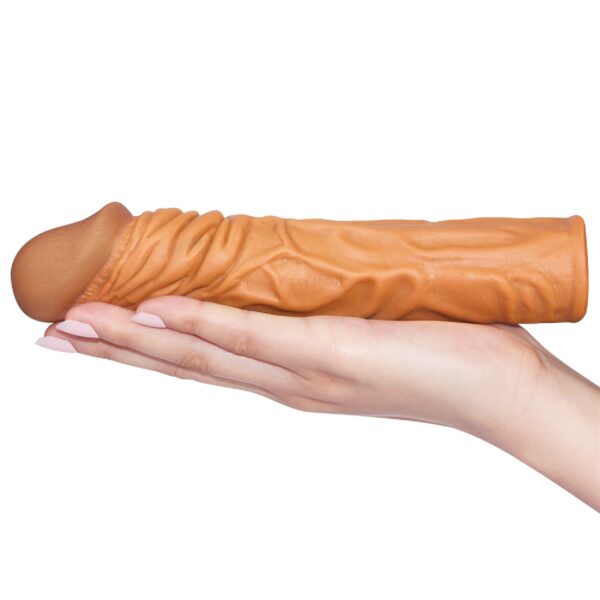 Add 2 Pleasure X Tender Penis Sleeve Brown - obrazek 2
