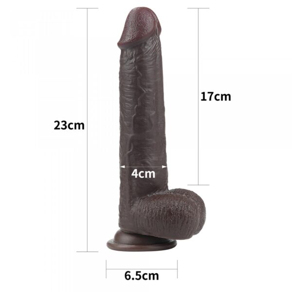 9 Sliding Skin Dual Layer Dong   Black - obrazek 2