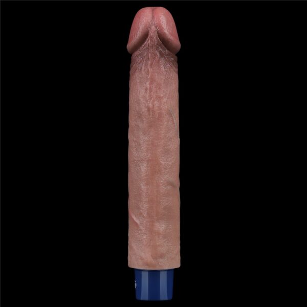 9 REAL SOFTEE Rechargeable Silicone Vibrating Dildo - obrazek 2