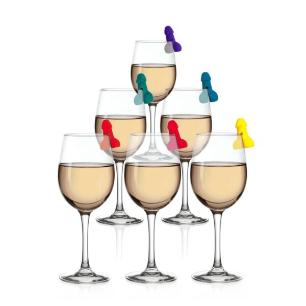 Super Fun Penis   Cocktail Markers   Set of 6 - obrazek 2