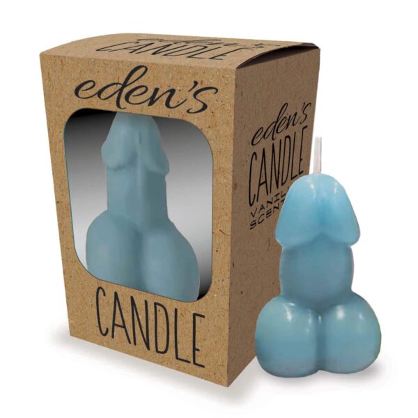 Eden’s Candle   Vanilla Scented Penis   Blue - obrazek 2