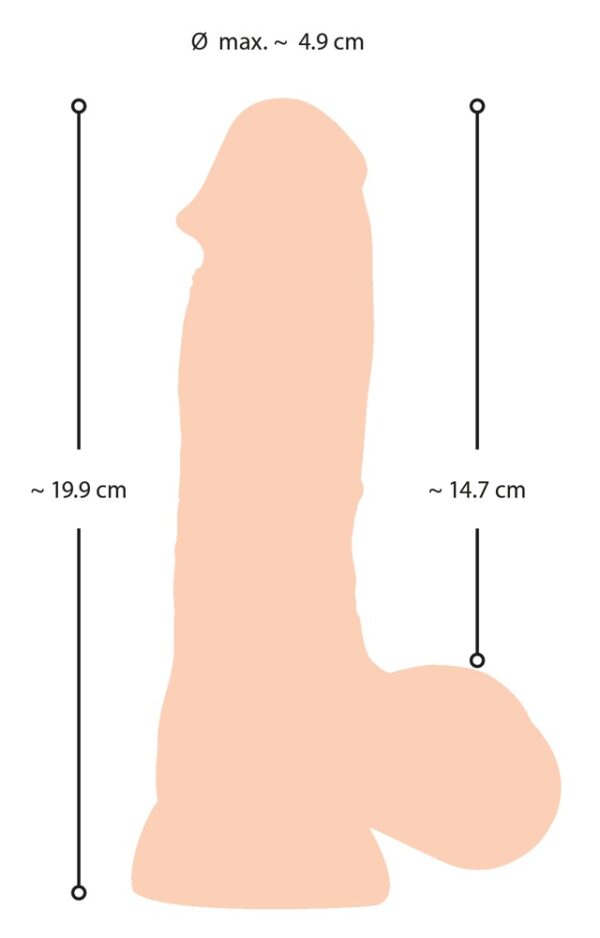 NS Dildo with movable skin 20 - obrazek 2