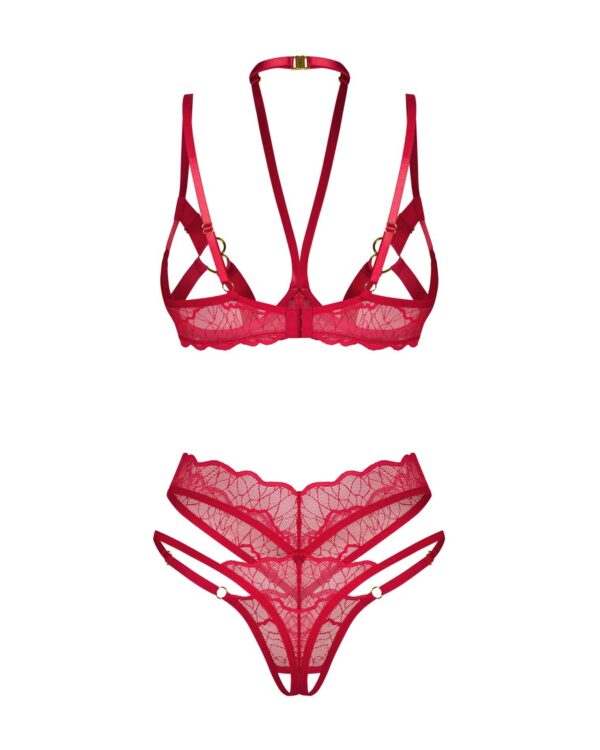 Cupide Desir komplet 2 częściowy otwarty  L/XL - obrazek 2