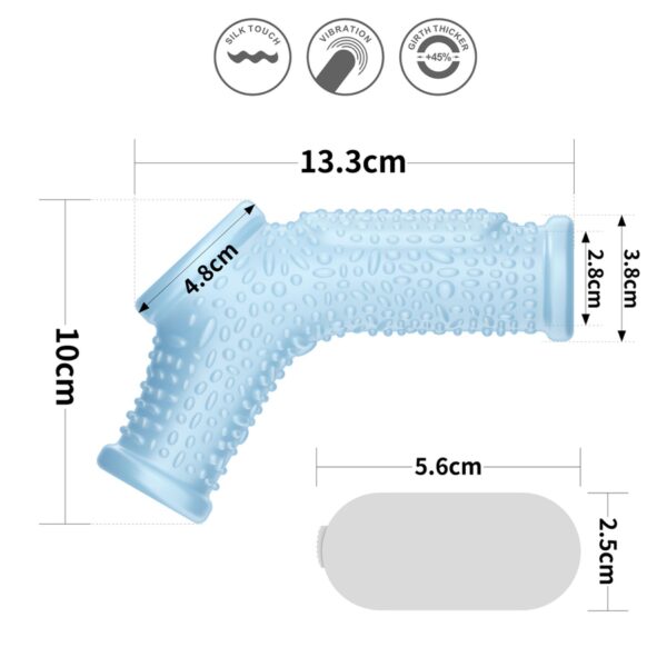 Vibrating Drip Knights Ring with Scrotum Sleeve - obrazek 2