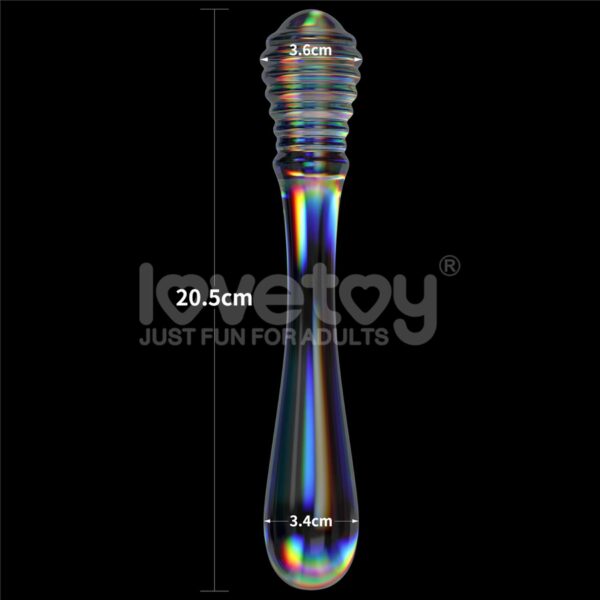 Twilight Gleam Glass Dildo - obrazek 2