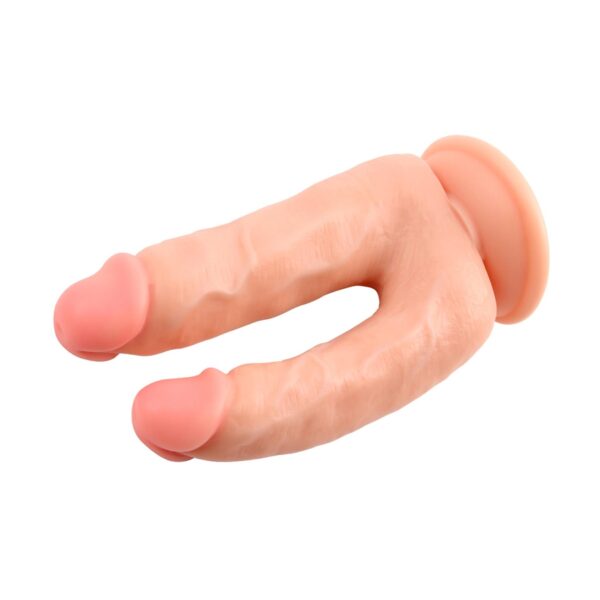 Ballsy Super Cock Bromeo Double Dildo Flesh - obrazek 2