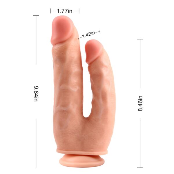 Bromeo Double Dildo Flesh - obrazek 2