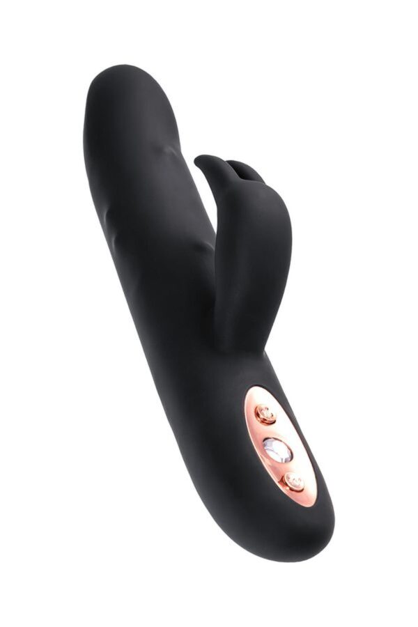 Unrealistic WANAME D SPLASH HAIL vibrator, silicone, black, 23.8 cm - obrazek 2