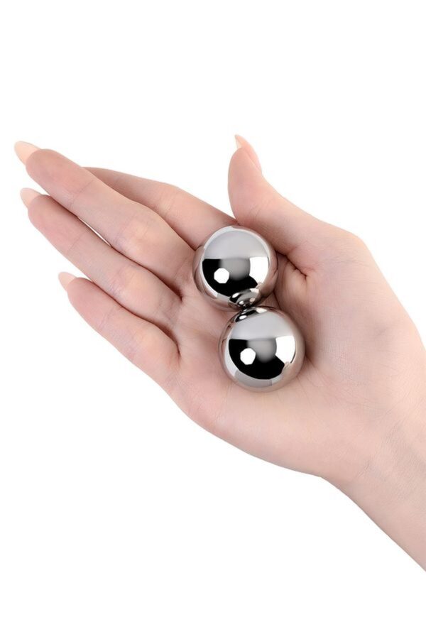 Vaginal balls Metal by TOYFA, metal, silver, O 3 cm - obrazek 2
