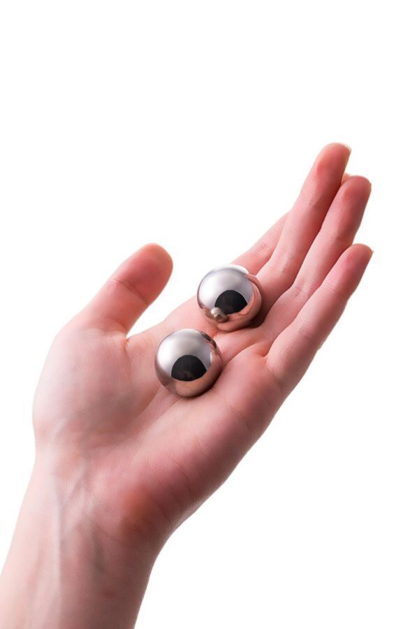 Vaginal balls Metal by TOYFA, metal, silver, O 2.5 cm - obrazek 2