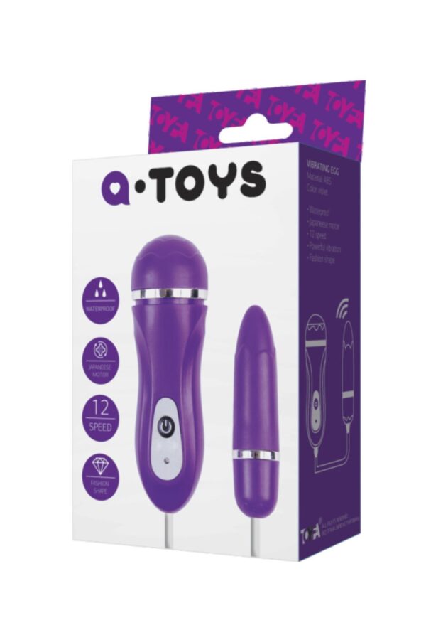 A TOYS, Vibro egg ,ABS plastic, Purple O1.6 cm - obrazek 2
