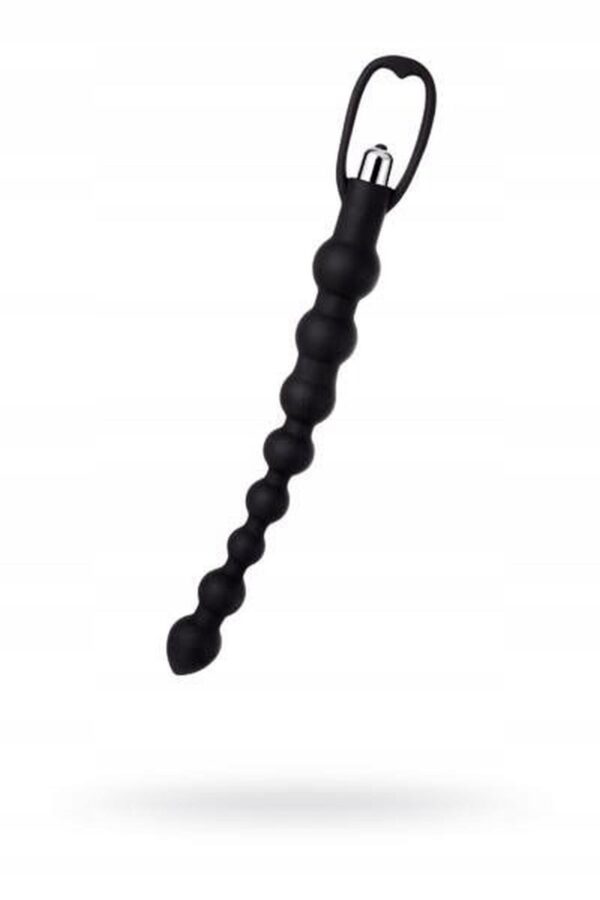 A TOYS, Anal Vibration Chain, Silicone, Black, 34 cm - obrazek 2