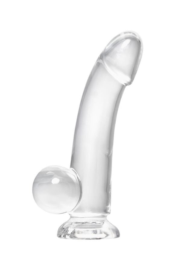 Realistic dildo A Toys by TOYFA Cryst, TPE, transparent, 15 cm - obrazek 2