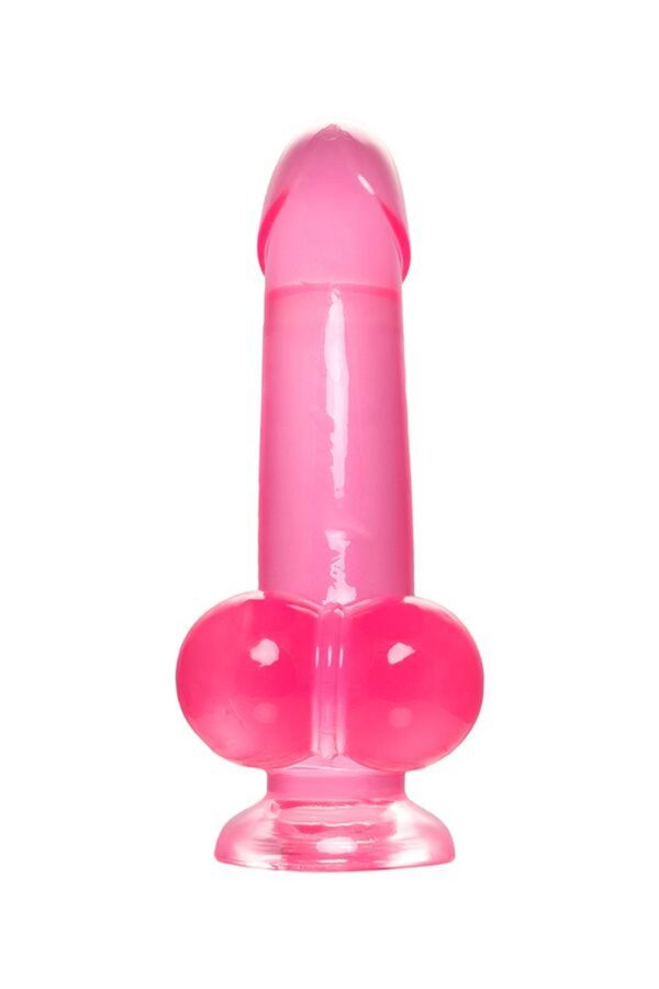 Realistic dildo A Toys by TOYFA Fush, TPE, pink, 18 cm - obrazek 2