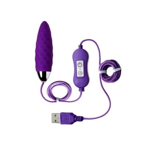 A TOYS, Vibro egg Cony, with control panel, silicone, violet - obrazek 2