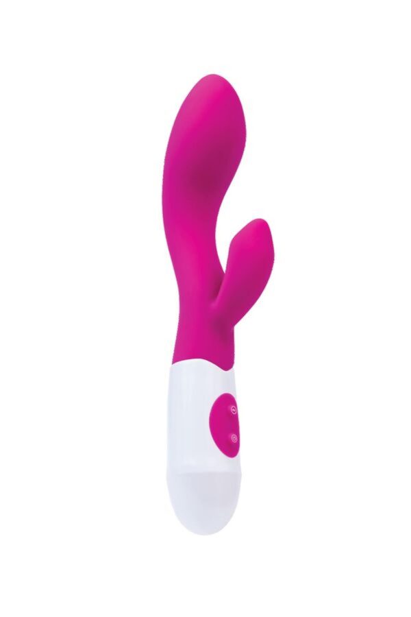 A TOYS, Vibrator Fela with Clitoral Stimulator, Silicone, Pink, 20.5 cm, 10 speeds, 2xAAA - obrazek 2