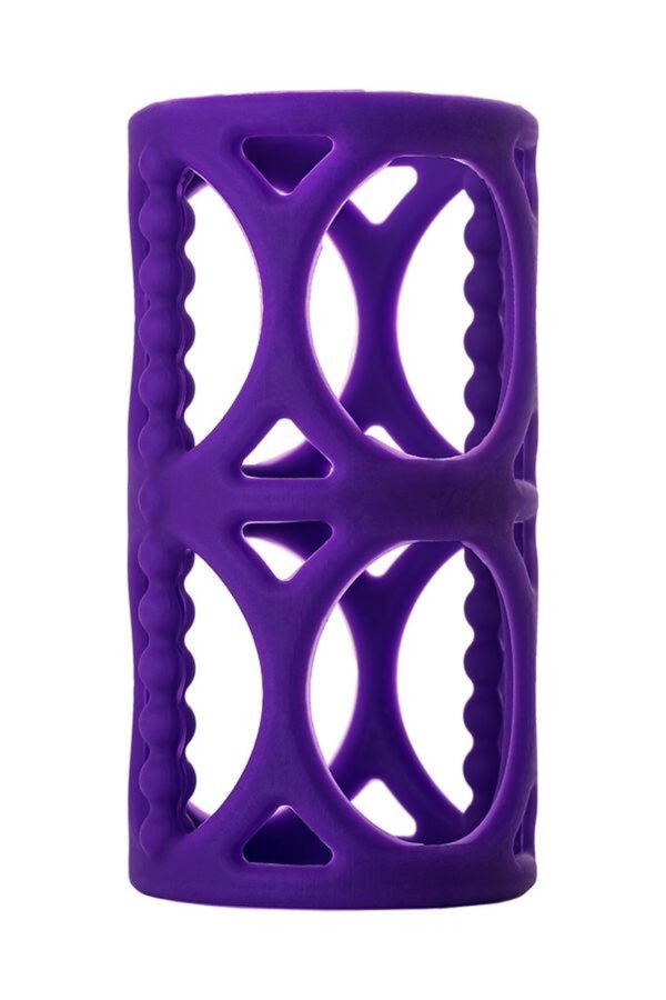 A TOYS, Penis Sleeve, Silicone, Purple, 7.5 cm - obrazek 2