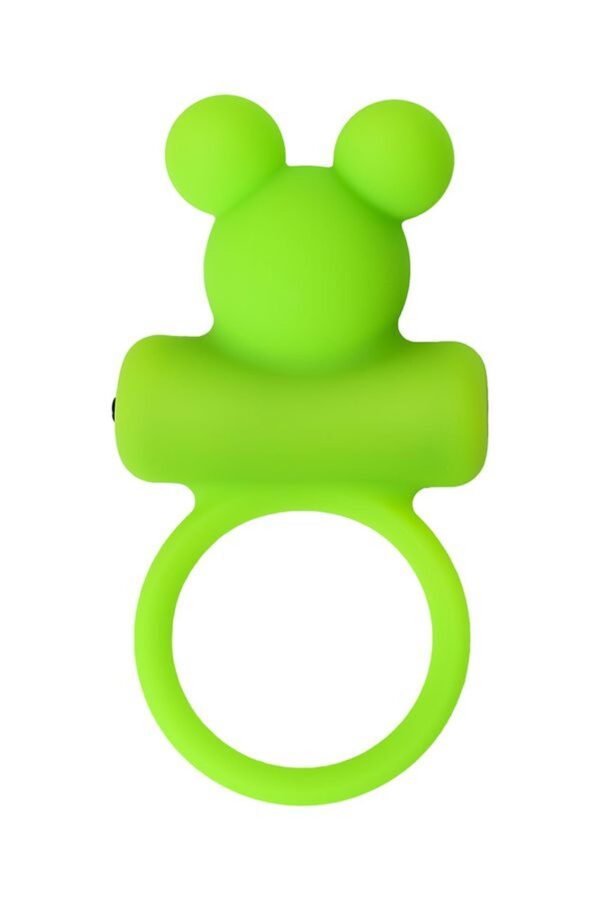 Cock ring A Toys with vibro bullet; green - obrazek 2